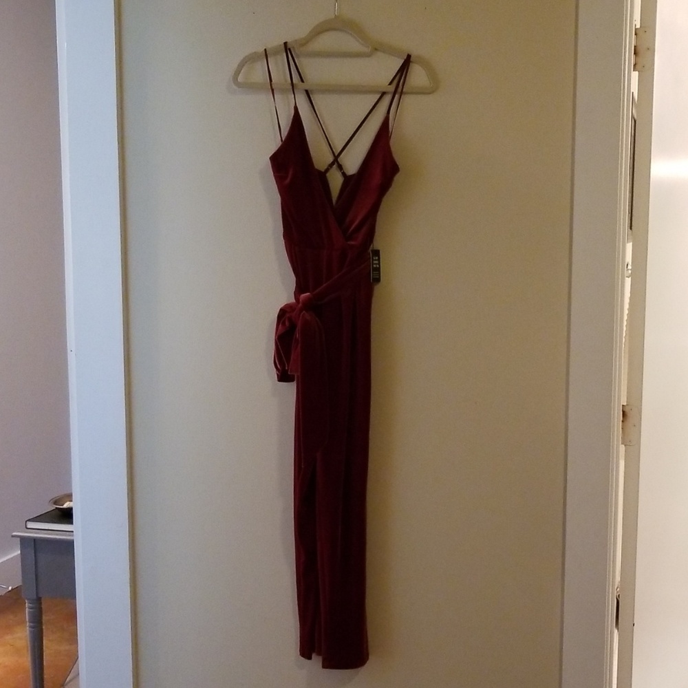 NWT Red Velvet Jumpsuit